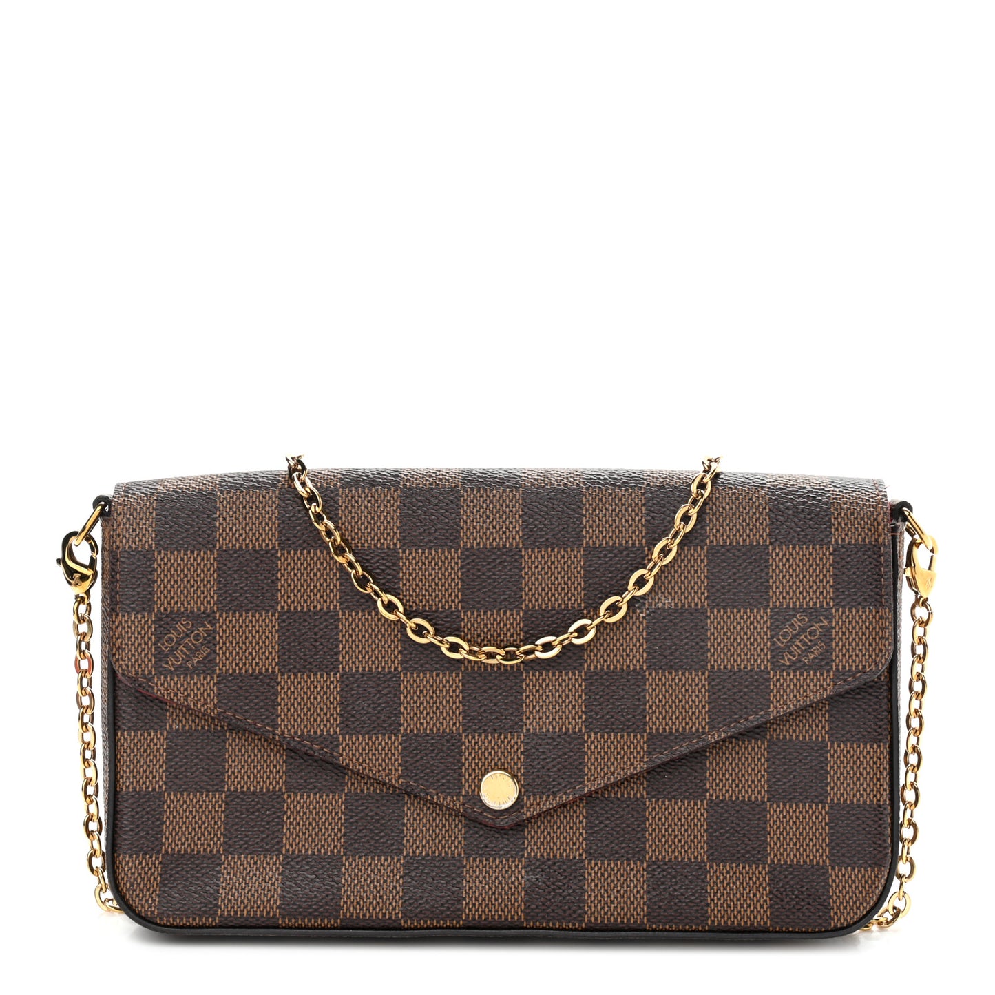 Damier Ebene Pochette Felicie Chain Wallet