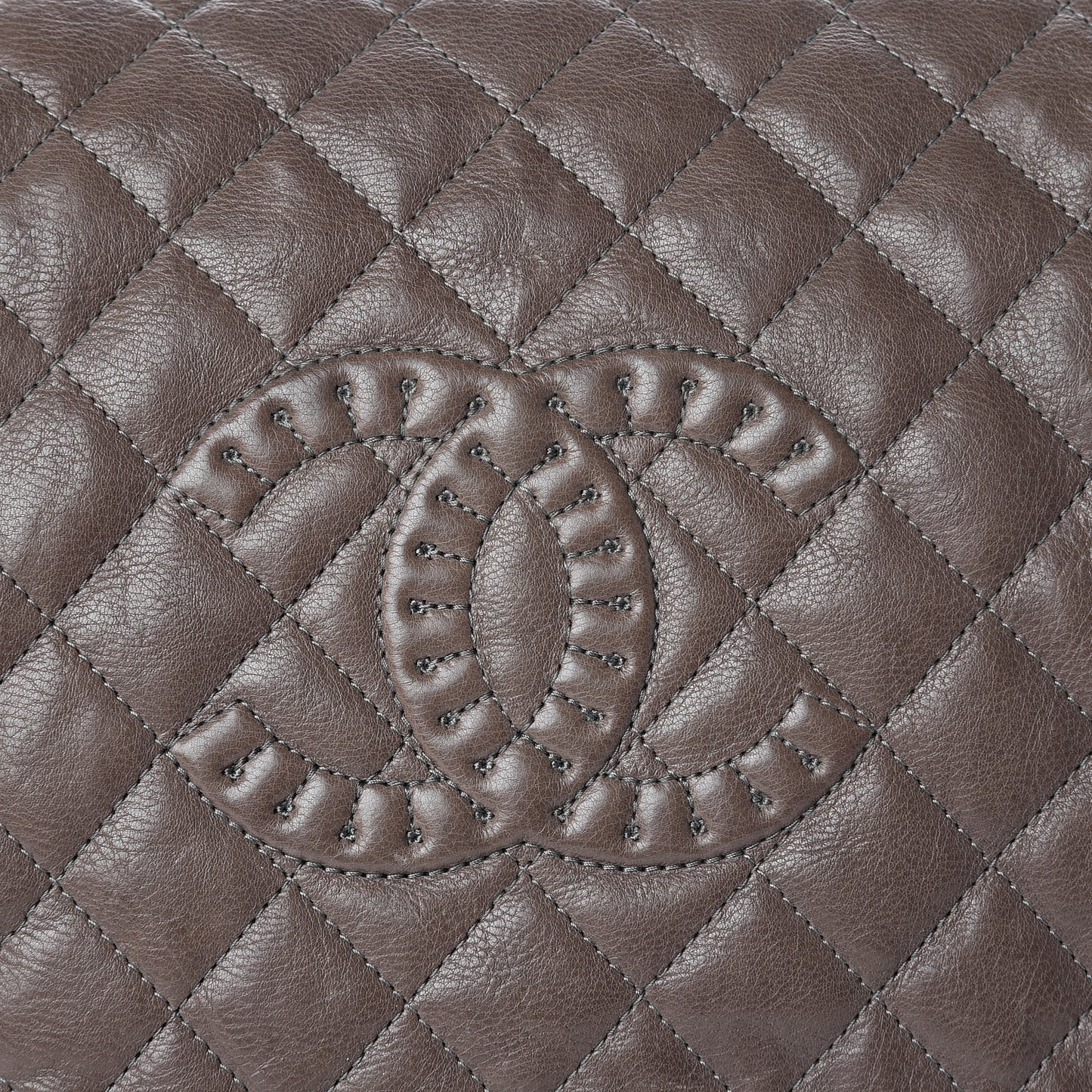 Calfskin Quilted Istanbul Accordion Flap Brown