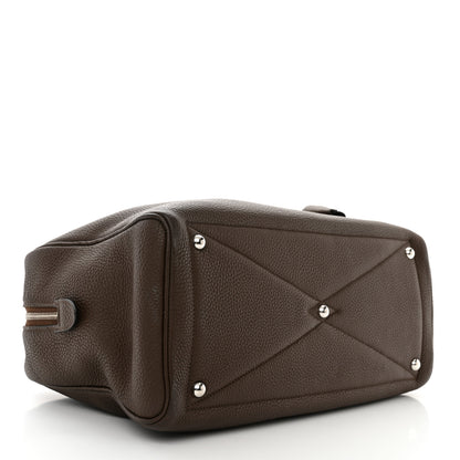 Hermes Taurillon Clemence Victoria II 35 Chocolate 4 of 10