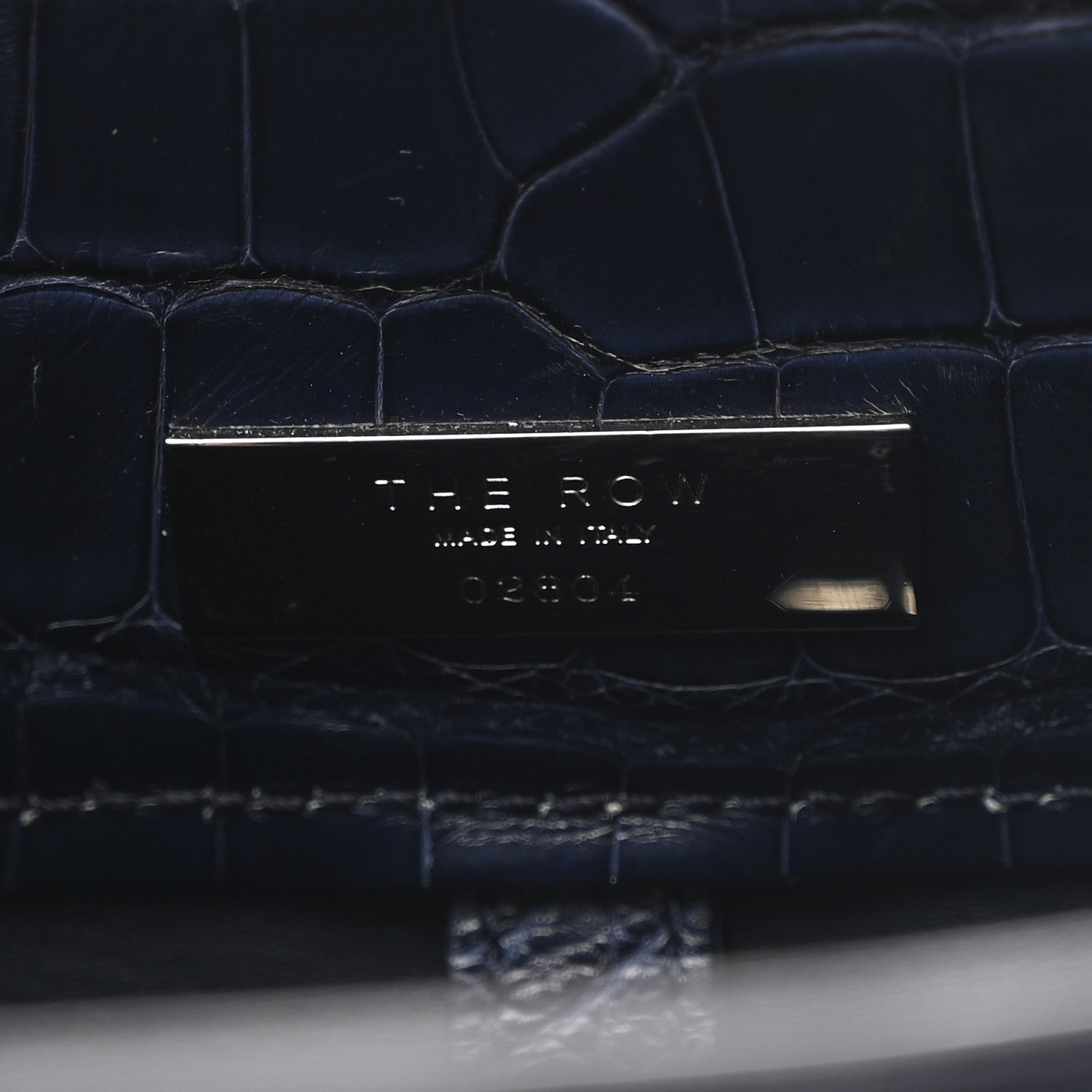 The Row Alligator Margaux 10 Bag Navy 6 of 10