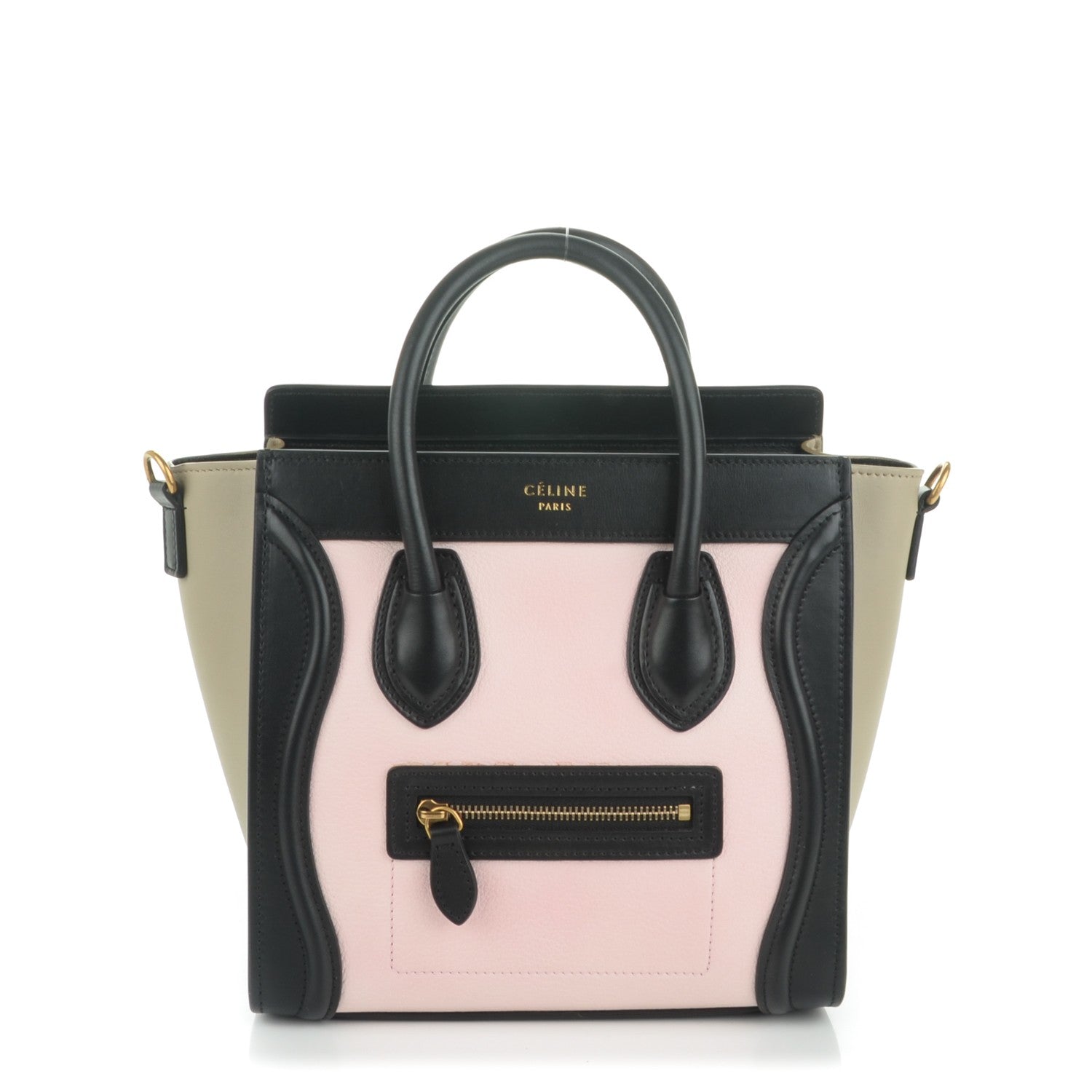 Celine Smooth Drummed Calfskin Nano Tri-Color Luggage Light Rose 1 of 6