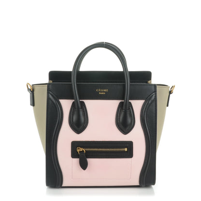 Celine Smooth Drummed Calfskin Nano Tri-Color Luggage Light Rose 1 of 6