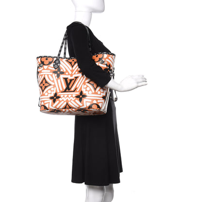 Louis Vuitton Monogram Giant Crafty Neverfull MM Creme Caramel 2 of 9