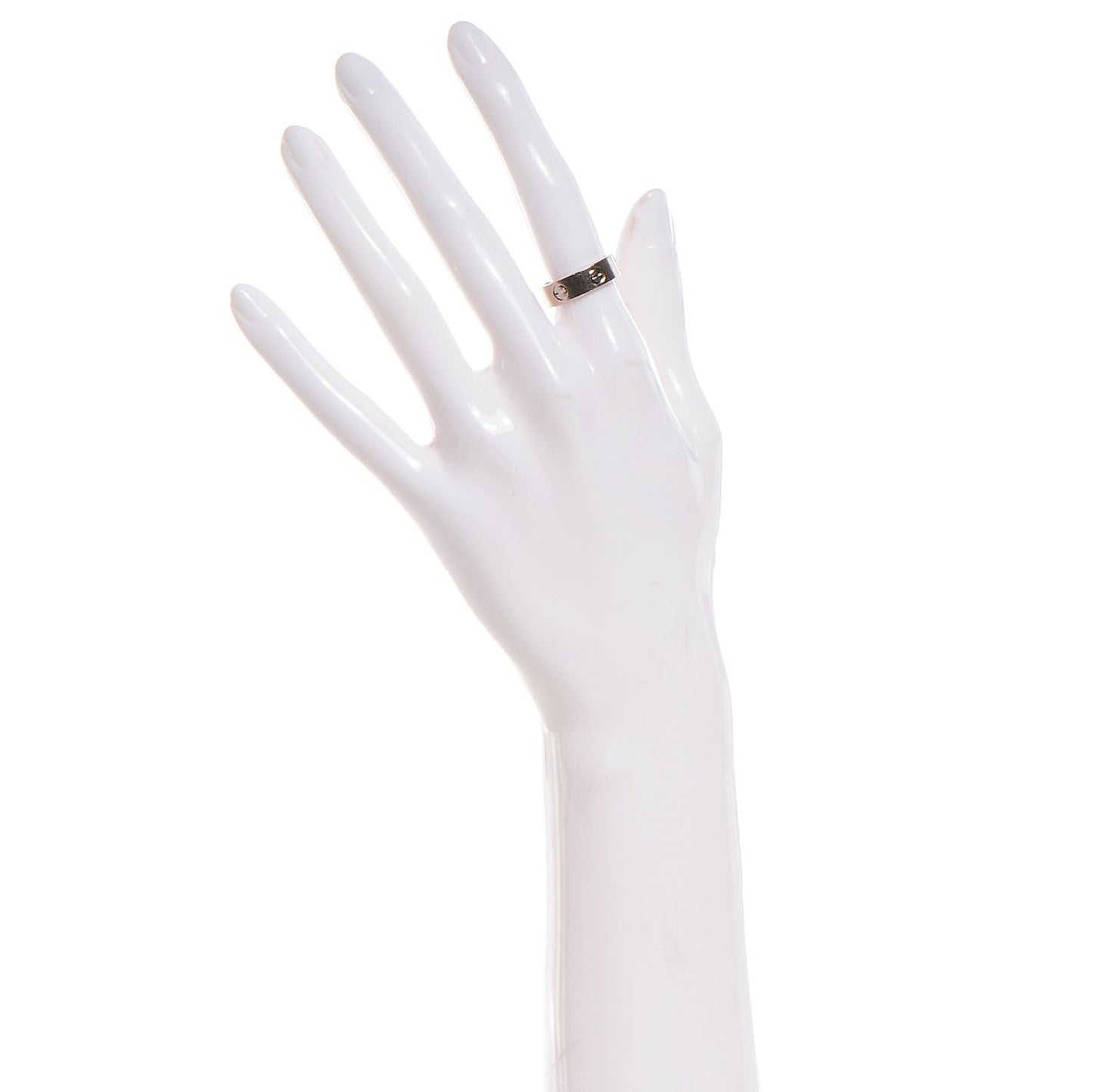 18K White Gold 5.5mm LOVE Ring 51 5.75