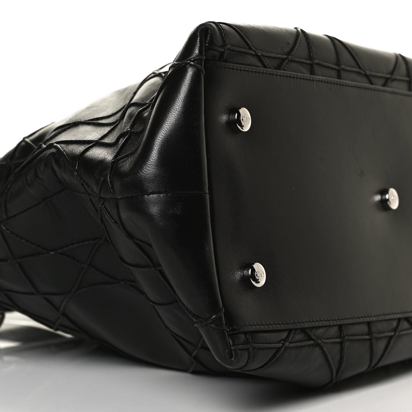 Lambskin Cannage Medium Granville Tote Black