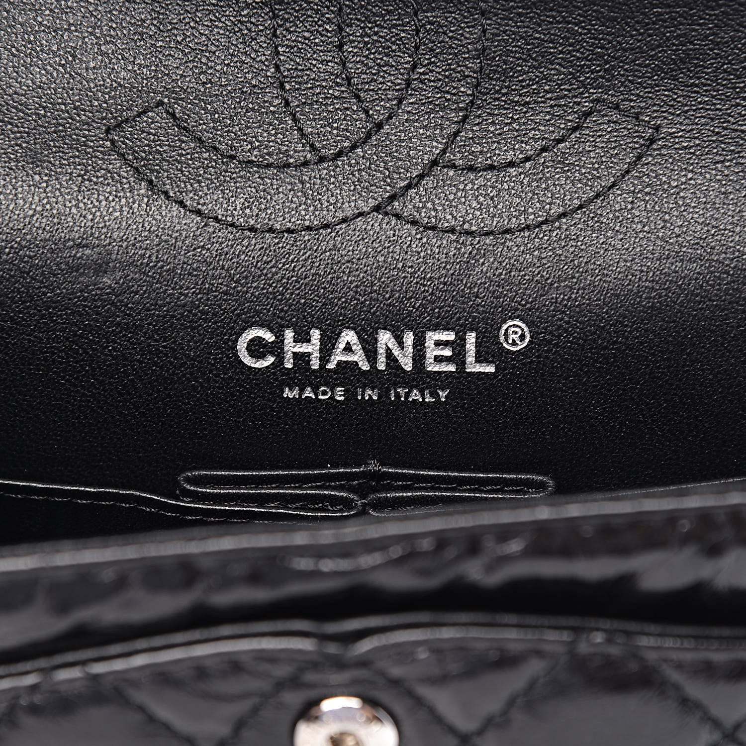 Chanel Shiny Aged Calfskin Quilted 2.55 Reissue 224 Flap So Black 6 of 10
