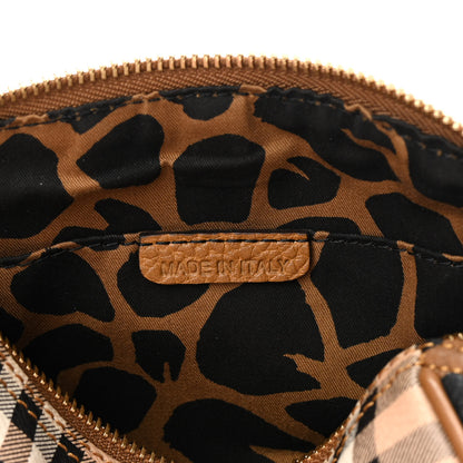 Burberry Haymarket Check Animal Print Mini Blaze Crossbody Bag Brown 7 of 12