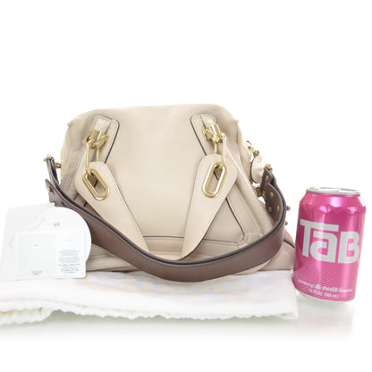 Chloe Leather Medium Military Paraty White 3 of 8