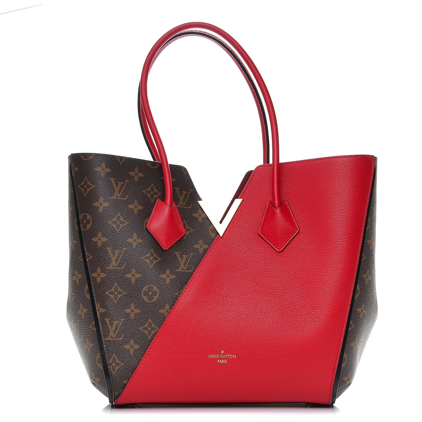 Calfskin Monogram Kimono Tote Cherry