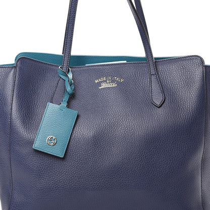 Gucci Dollar Calfskin Medium Swing Tote Marine Deep Cobalt 6 of 8