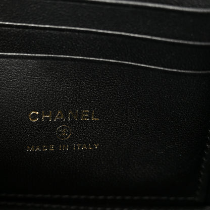 Chanel Grained Lambskin Quilted Small Vanity Case With Chain Black 6 of 11