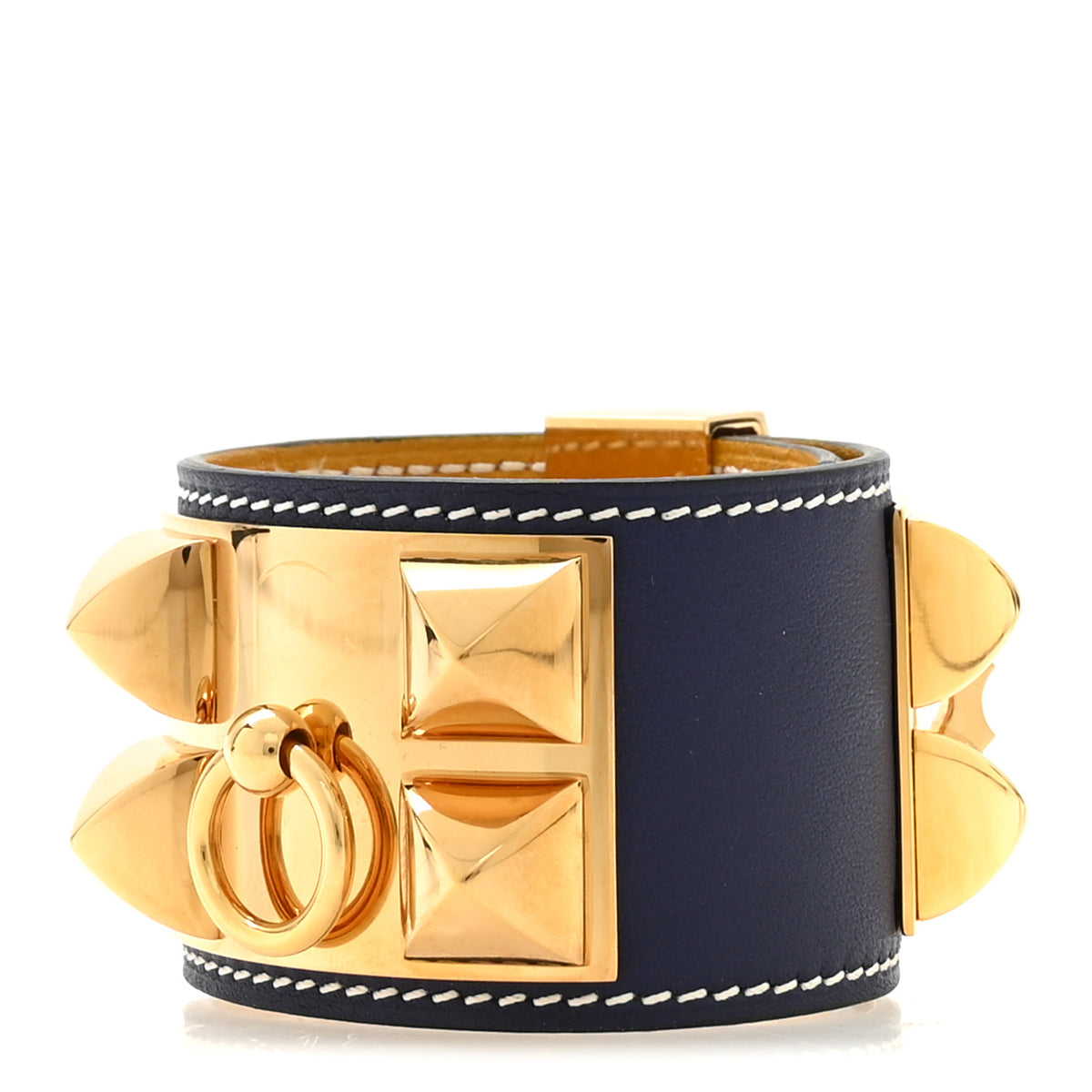 Hermes Swift Collier de Chien CDC Bracelet T2 Bleu Saphir 1 of 5
