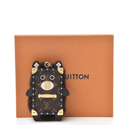 Louis Vuitton Wild Fur Monogram Eye-Trunk Bear Bag Charm 4 of 4