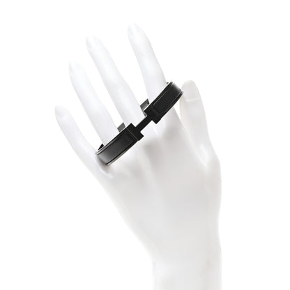 Hermes Matte Enamel Narrow Clic Clac HH Bracelet T4 So Black 2 of 4