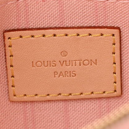 Louis Vuitton Damier Azur Neverfull MM GM Pochette Rose Ballerine 6 of 10