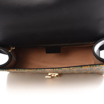 Gucci Iridescent Brocade Small Sylvie Shoulder Bag Gold 5 of 10