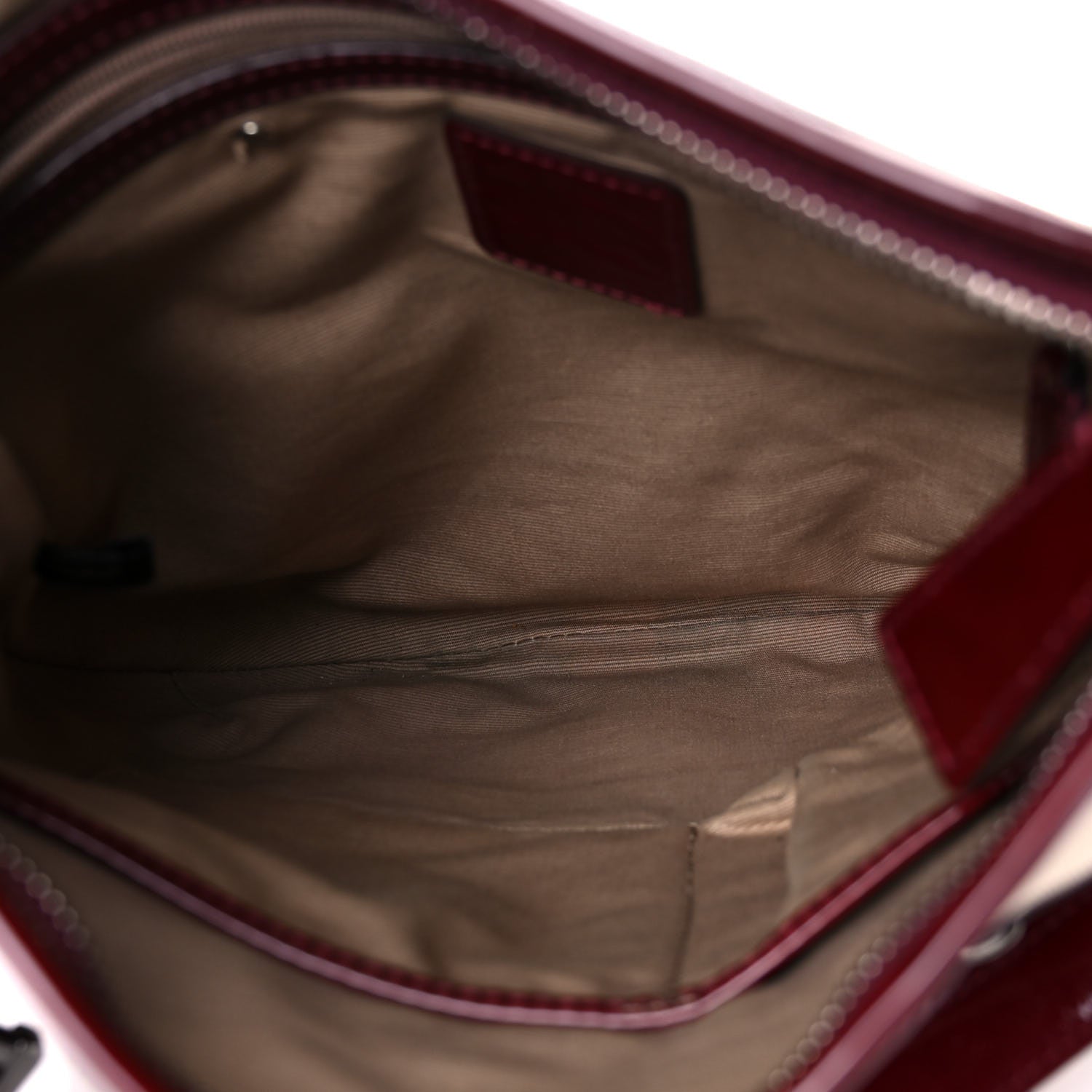 Burberry Patent Nova Check Dryden Crossbody Bag Dark Red 5 of 17