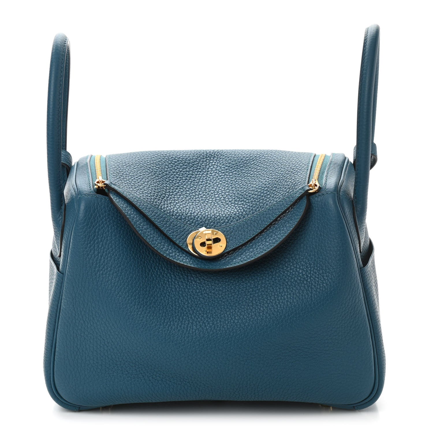 Hermes Taurillon Clemence Lindy 26 Vert Bosphore 1 of 14