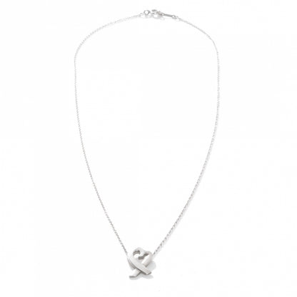Tiffany Sterling Silver Paloma Picasso Loving Heart Pendant Necklace 3 of 6