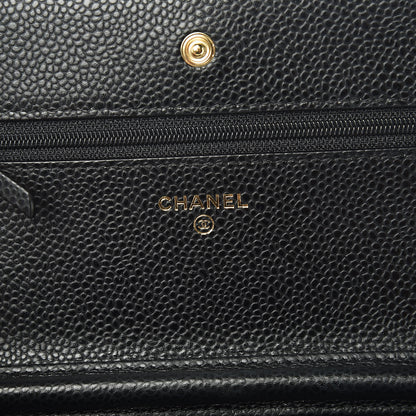 Chanel Caviar Quilted Wallet On Chain WOC Black 6 of 11