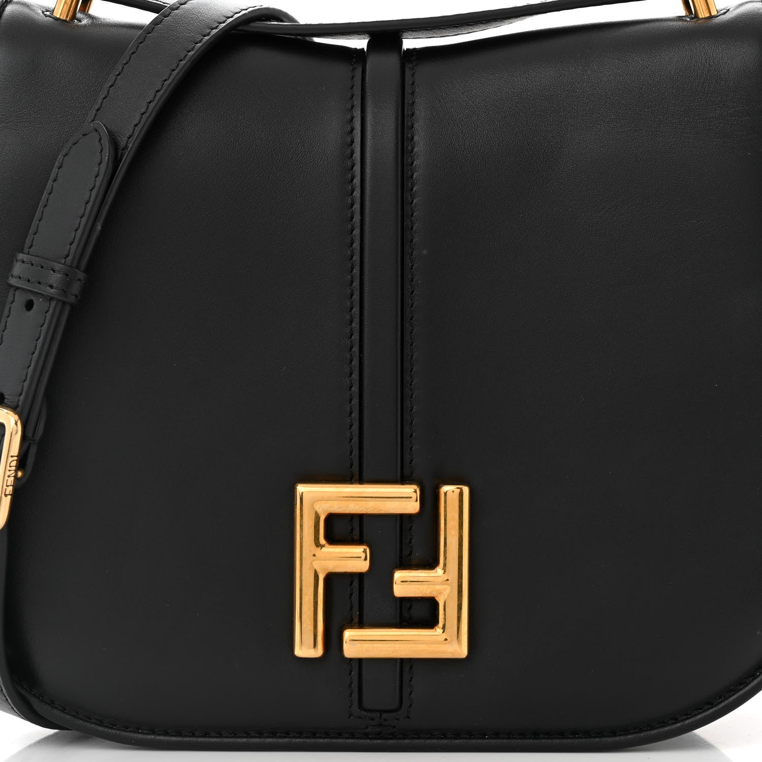 Fendi Vitello Brenta Cher Medium Fendi C'mon Black 7 of 9
