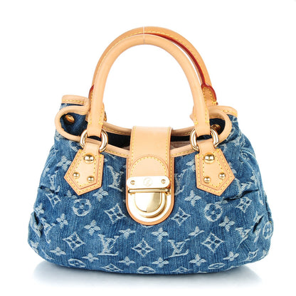 Louis Vuitton Monogram Denim Pleaty Blue 1 of 7
