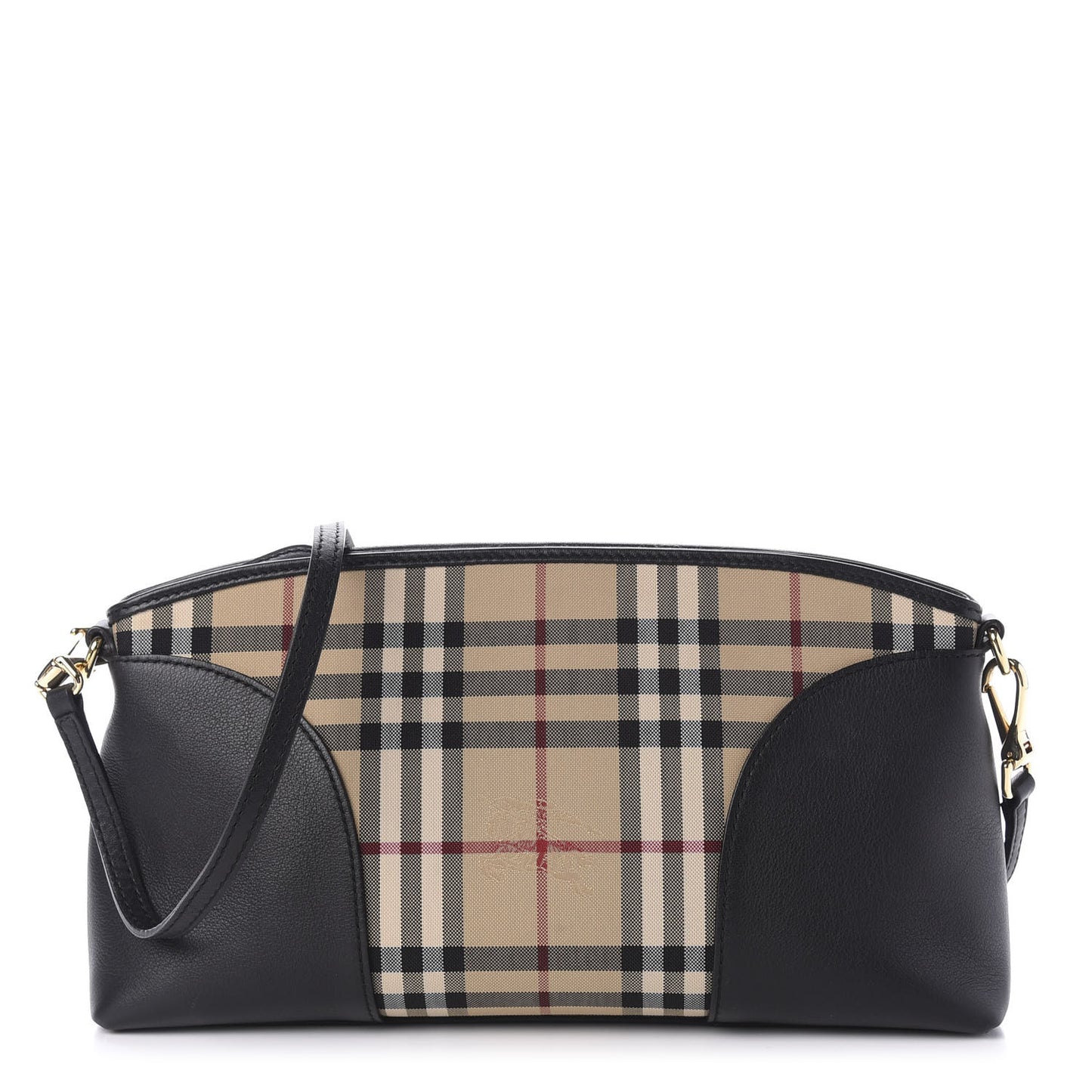 Horseferry Check Small Chichester Crossbody Clutch Bag Black