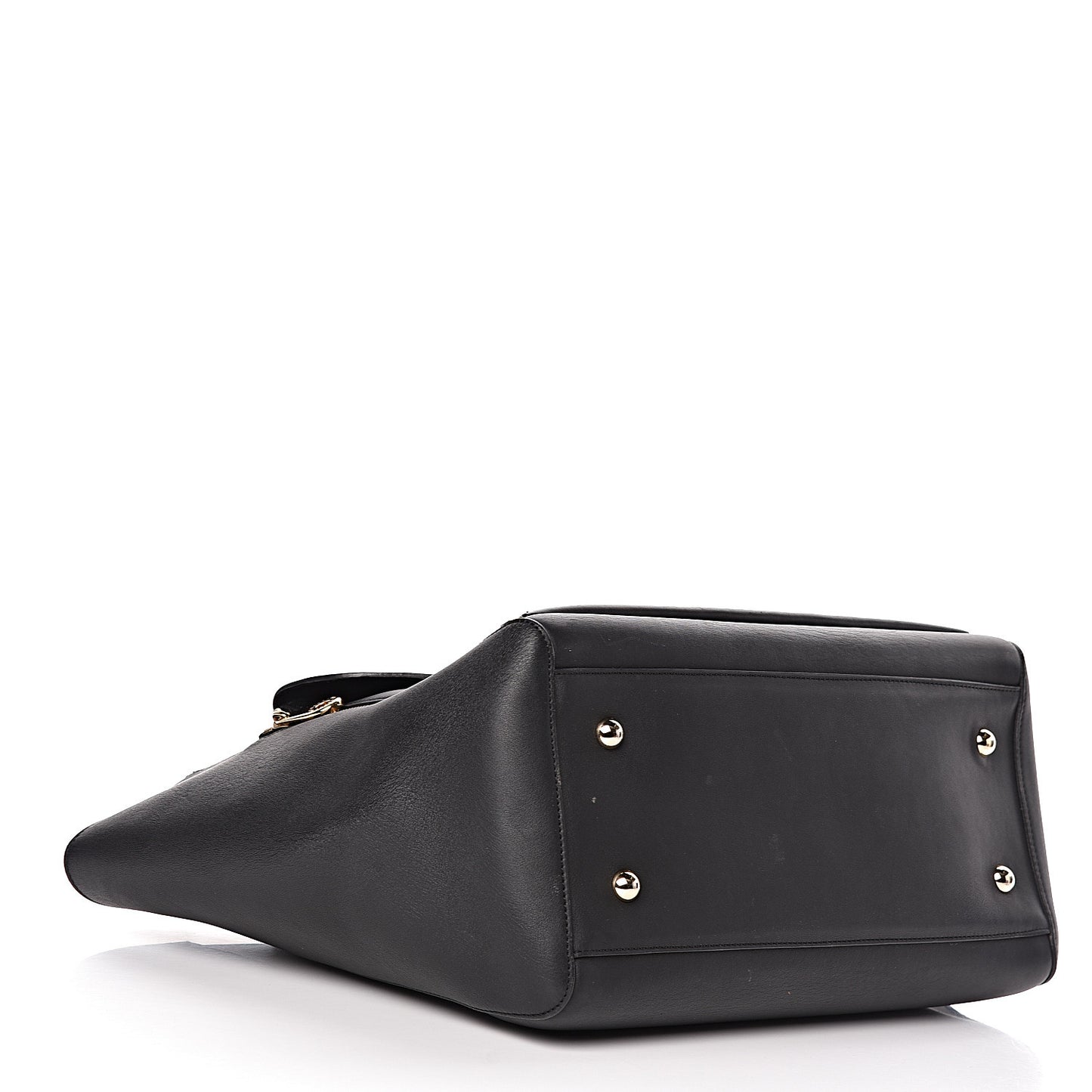 Silky Calf Medium Willow Tote Black