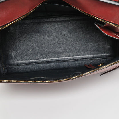 Celine Smooth Calfskin Medium Edge Shoulder Bag Red 5 of 16