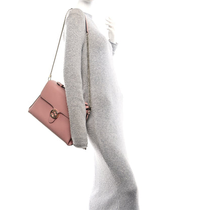Gucci Dollar Calfskin Medium Interlocking G Top Handle Shoulder Bag Soft Pink 2 of 10