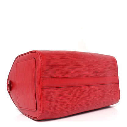 Louis Vuitton Epi Speedy 25 Castillan Red 4 of 10