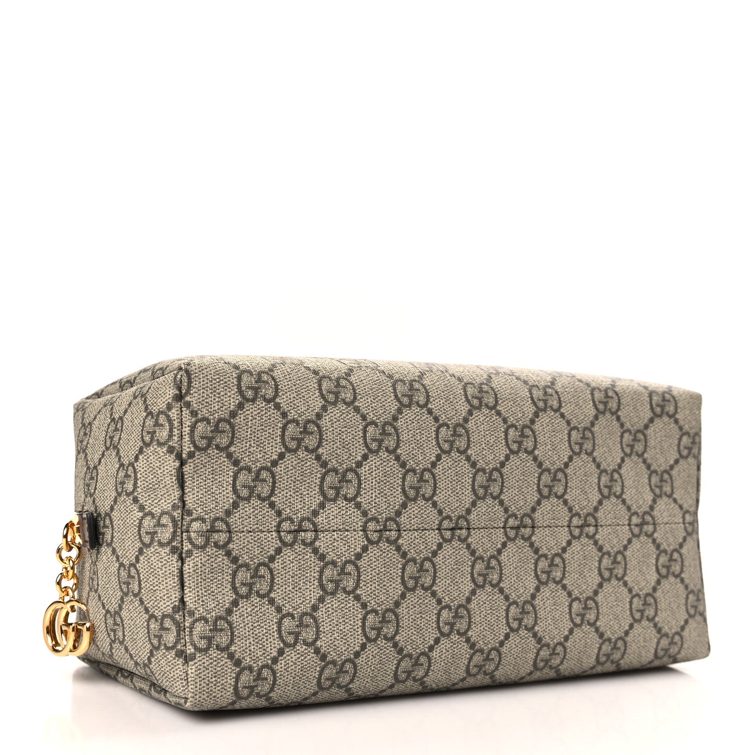 Gucci Soft GG Supreme Monogram Calfskin Large Ophidia Cosmetic Case Beige Ebony New Acero 4 of 9