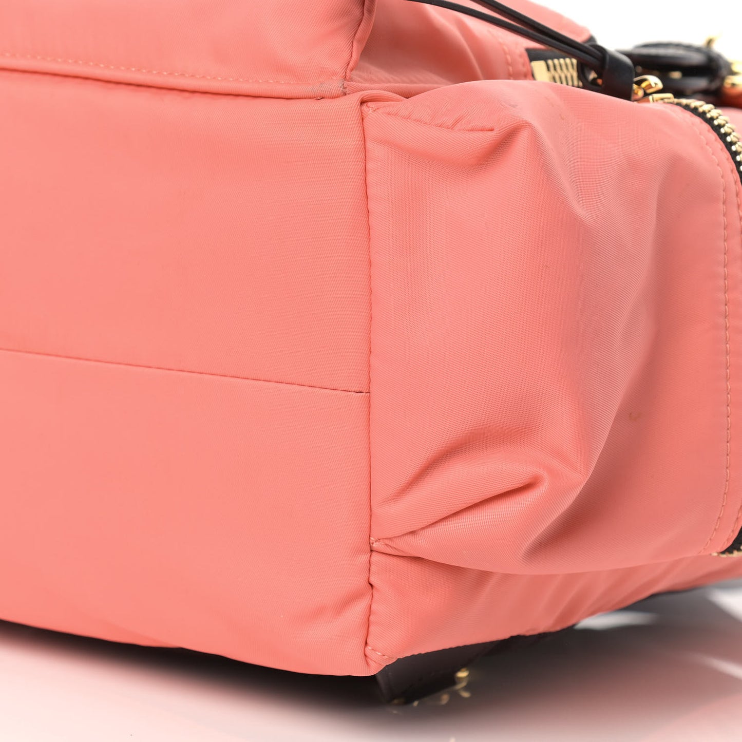 Nylon Medium Rucksack Backpack Bright Coral Pink