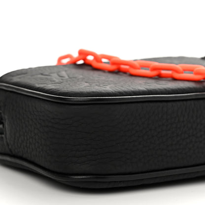 Louis Vuitton Taurillon Monogram Uniformes Solar Ray Soft Pochette Volga Belt Bag Black 9 of 10