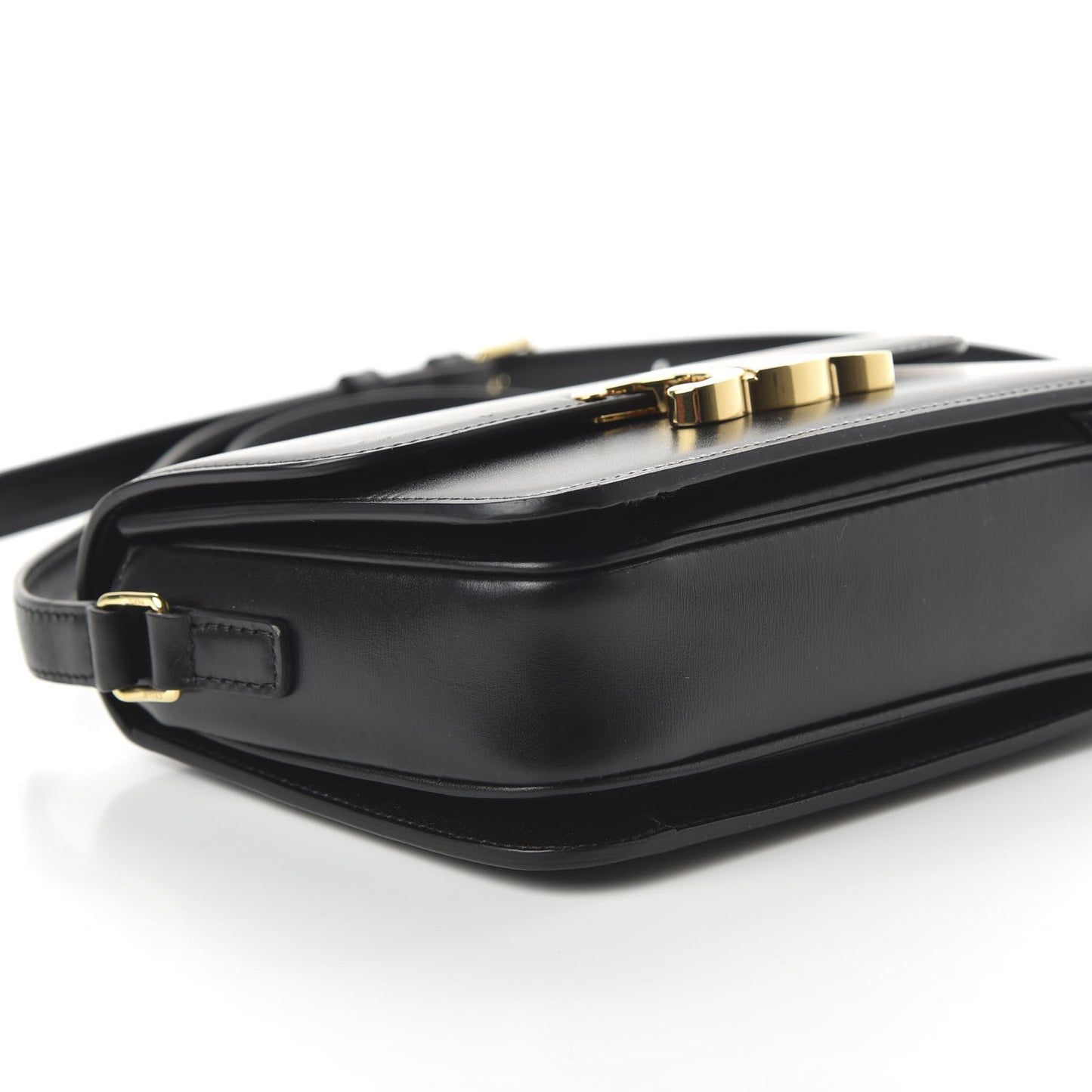 Shiny Calfskin Small Triomphe Black