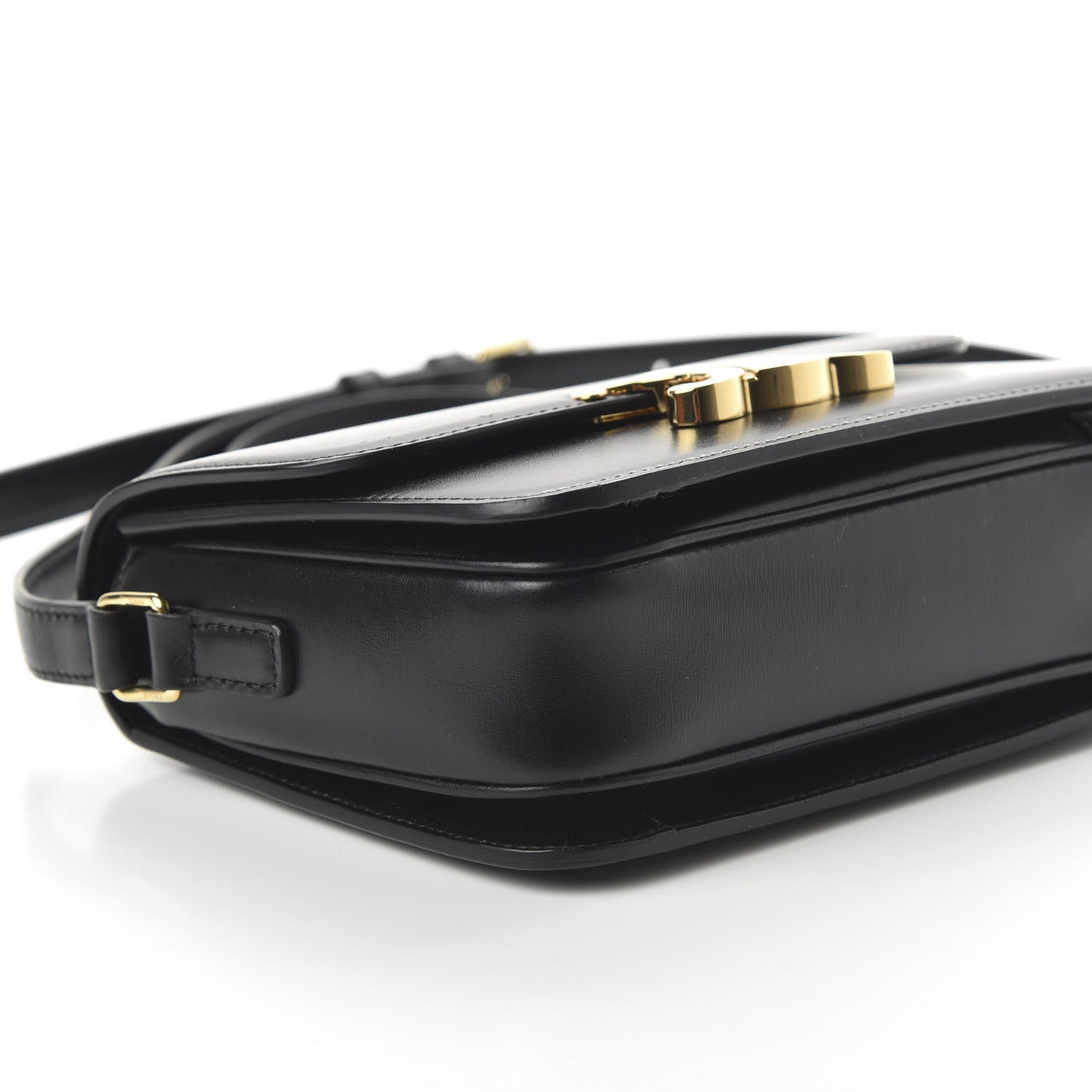Celine Shiny Calfskin Small Triomphe Black 7 of 10