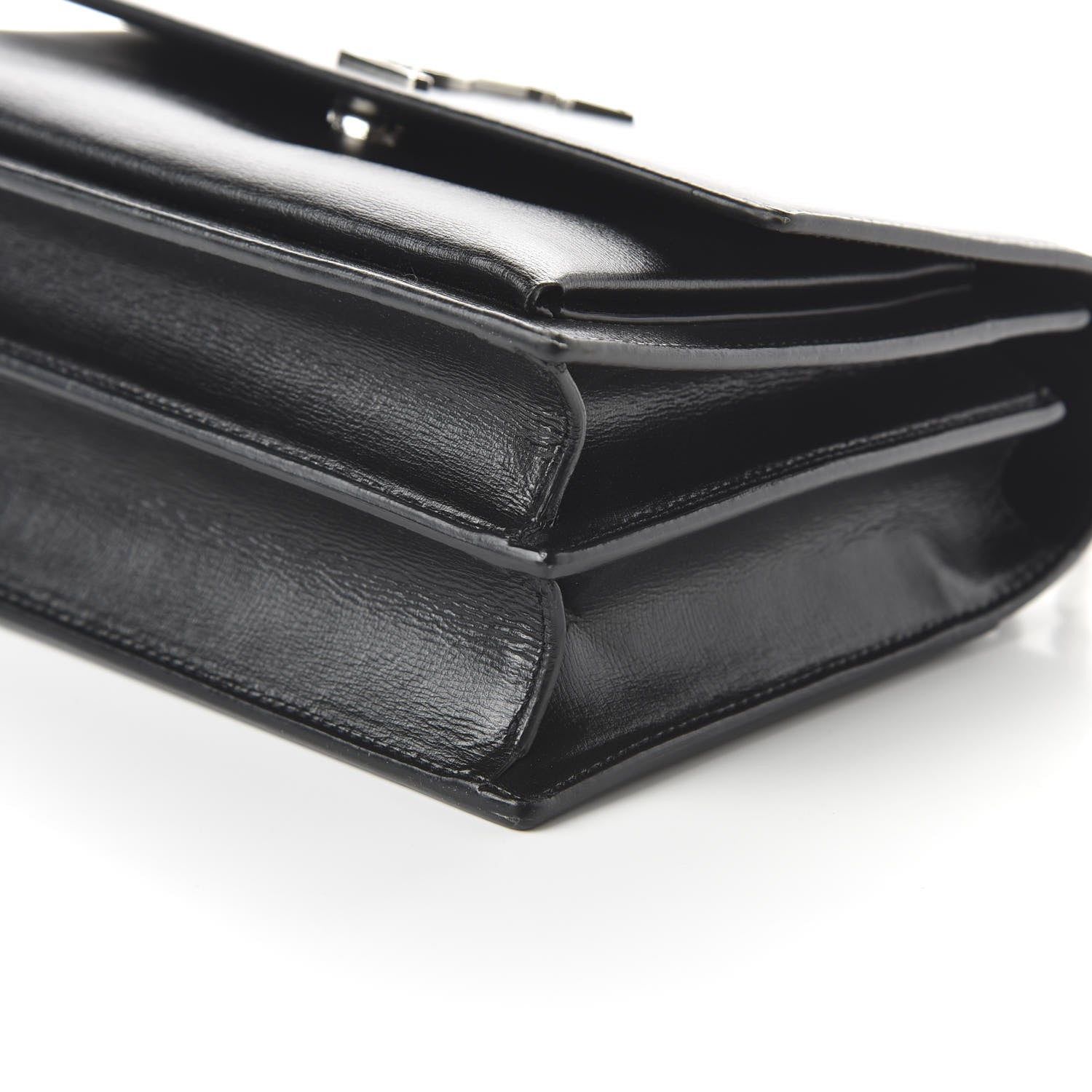 Saint Laurent Calfskin Medium Monogram Sunset Black 7 of 9
