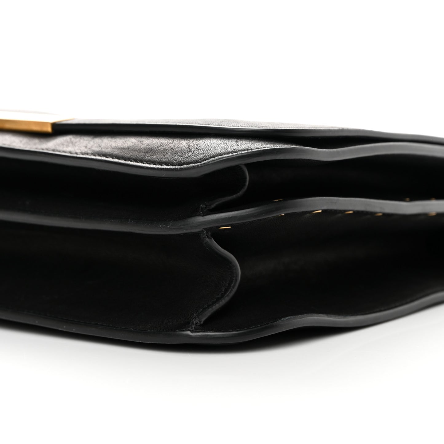 Lambskin Amalia Flap Shoulder Bag Black