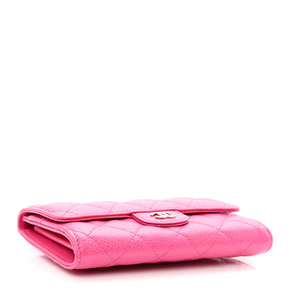Chanel Caviar Quilted Small Flap Wallet Pink 4 of 11