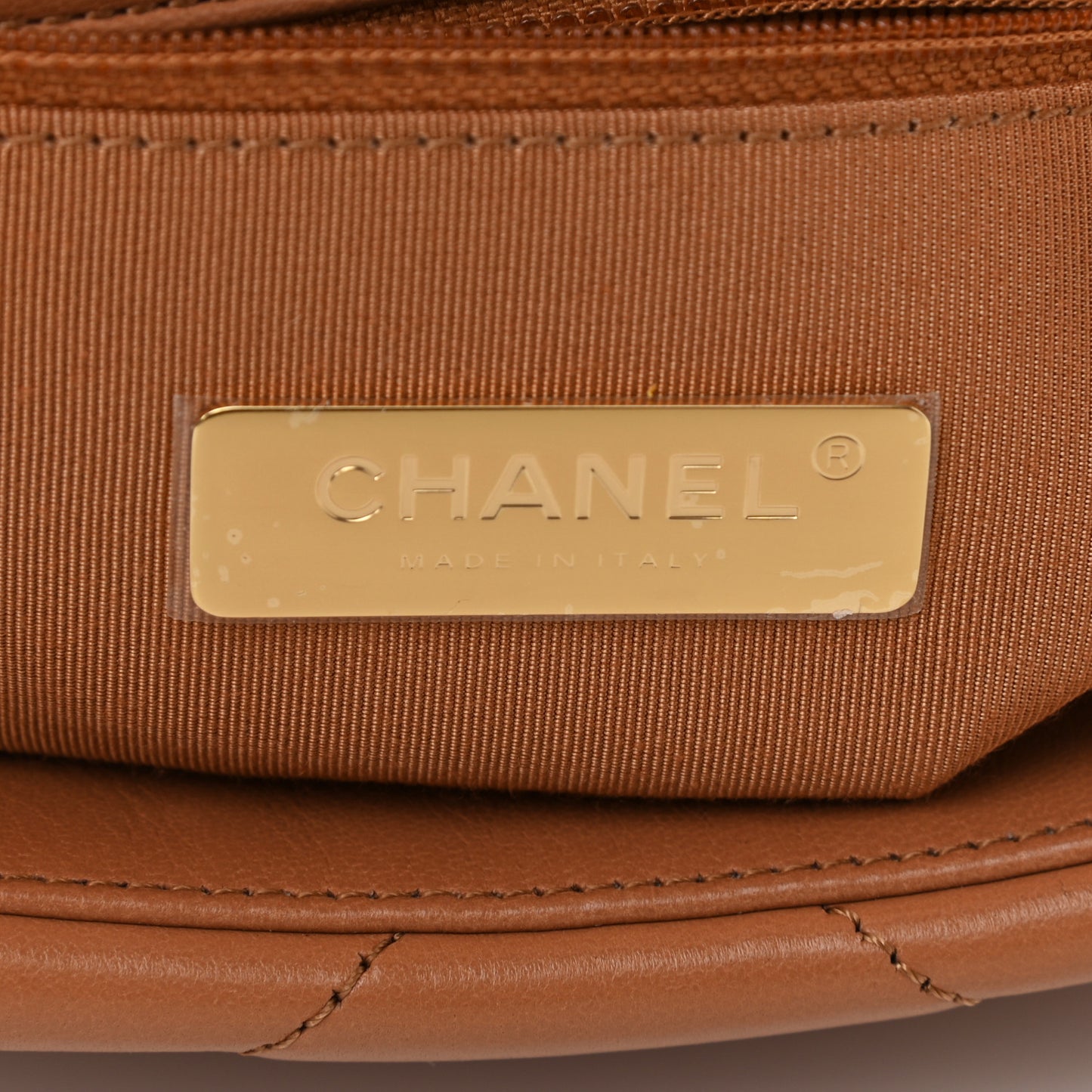 Lambskin Quilted Medium Chanel 19 Flap Brown