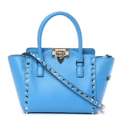 Valentino Garavani Vitello Mini Rockstud Double Handle Tote Parrot 1 of 17