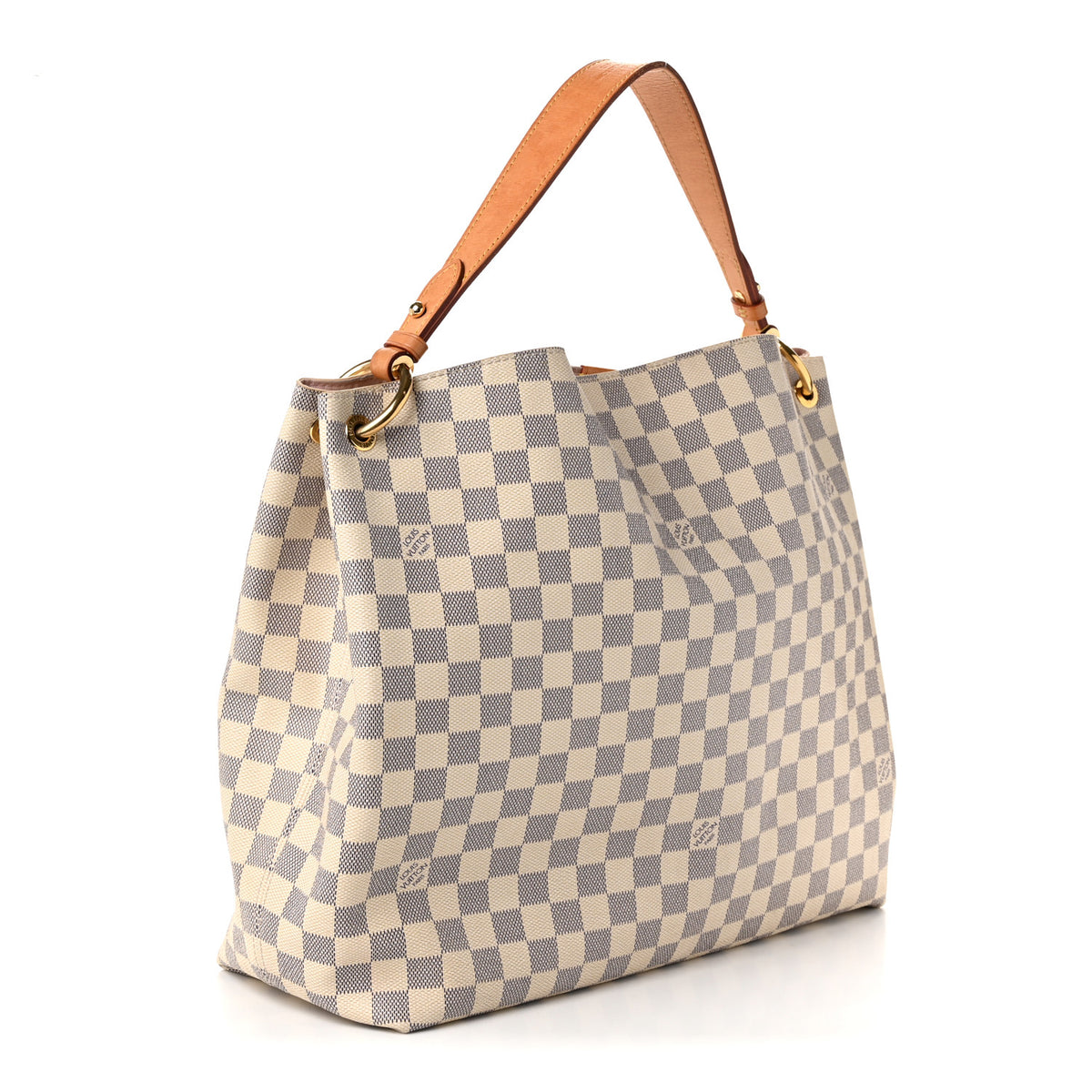 Louis Vuitton Damier Azur Graceful MM Rose Ballerine 3 of 11