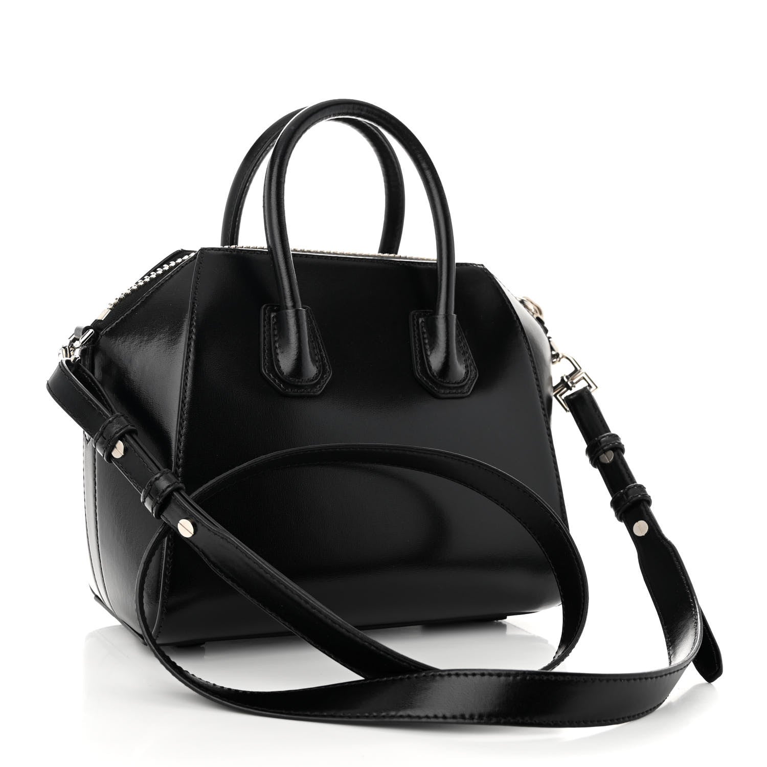 Givenchy Shiny Lord Calfskin Mini Antigona Black 3 of 9