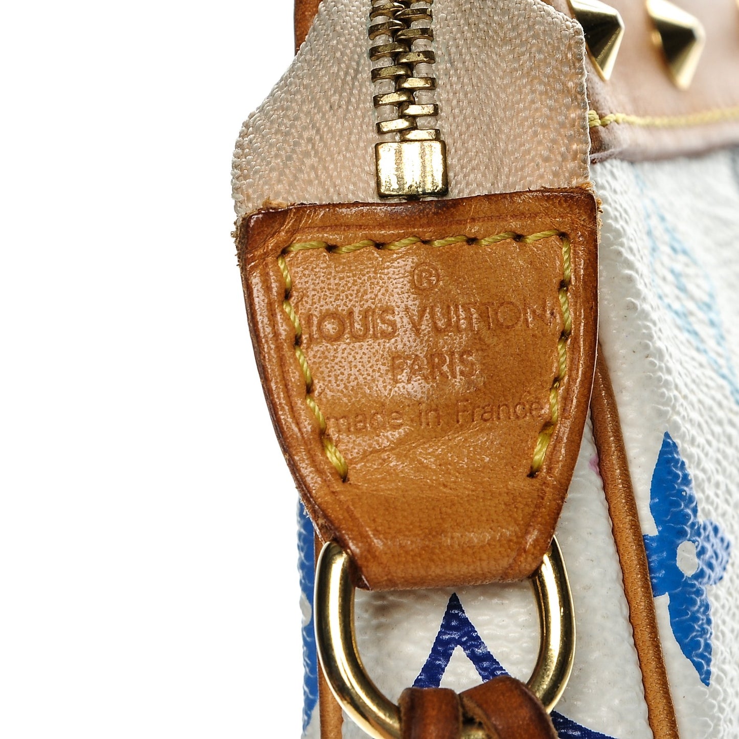 Monogram Multicolor Pochette Accessories White