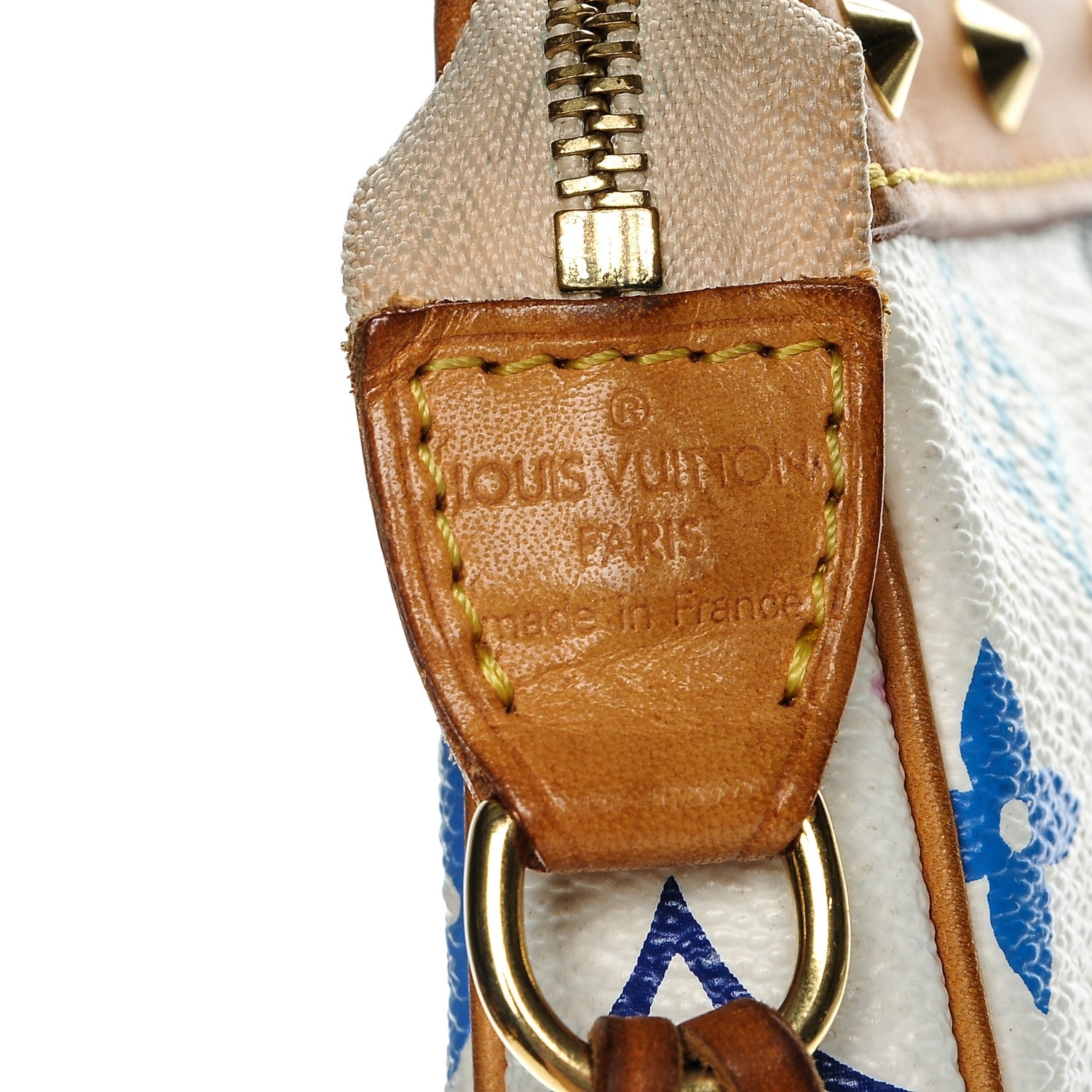 Louis Vuitton Monogram Multicolor Pochette Accessories White 6 of 8