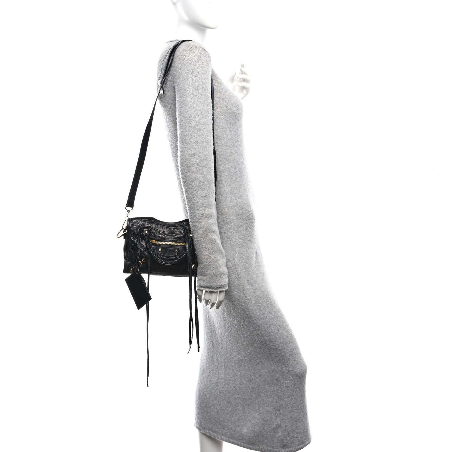 Balenciaga Agneau Classic Gold Hardware Mini City Black 2 of 12