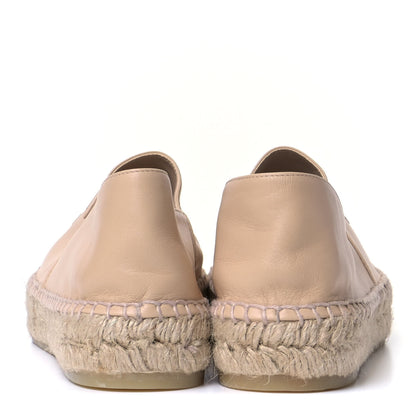 Chanel Lambskin CC Espadrilles 41 Beige Black 4 of 9