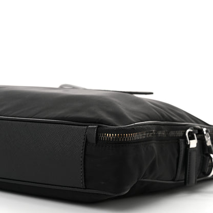 Prada Tessuto Nylon Saffiano Briefcase Black 11 of 11
