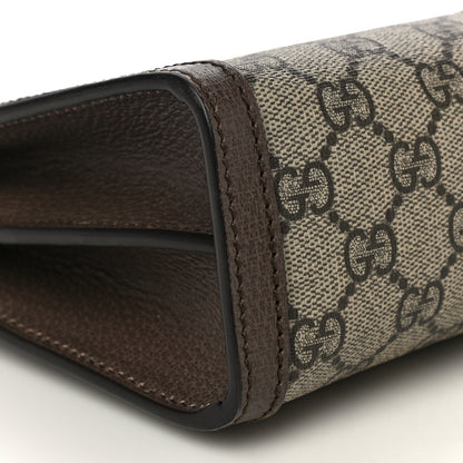 Gucci GG Supreme Monogram Web Small Ophidia Chain Shoulder Bag Brown 10 of 12