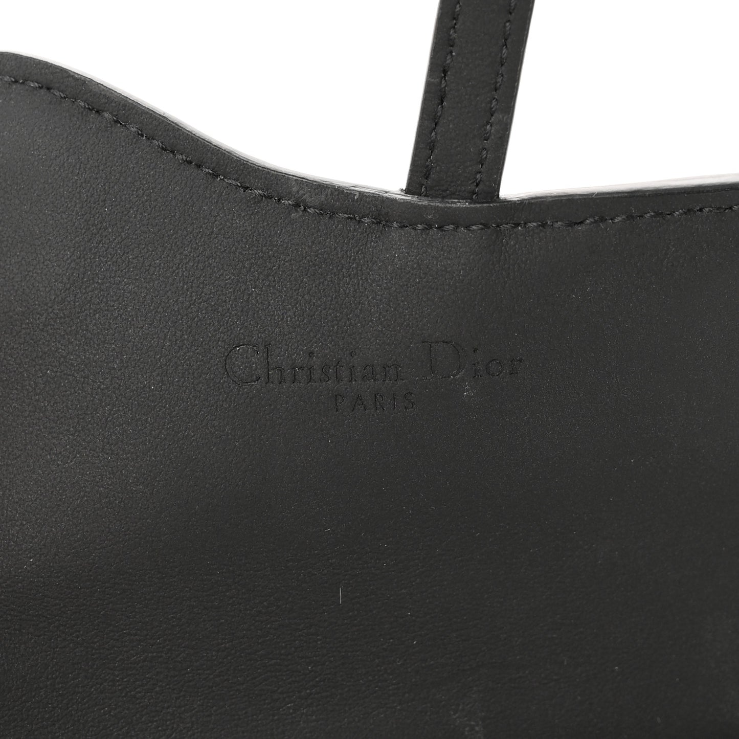 Ultra Matte Calfskin Nano Saddle Chain Pouch Black